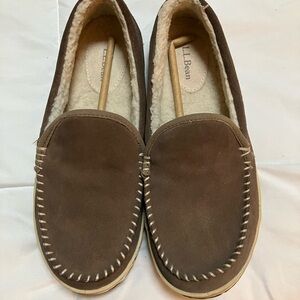 L.L. Bean Women’s  Tan Suede Slip-Ons
